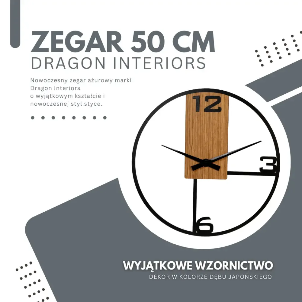 ZEGAR "AGA" LOFT 50 CM - obrazek 12