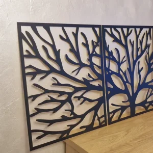 DRZEWO W RAMIE TRYPTYK 150 x 60 CM
