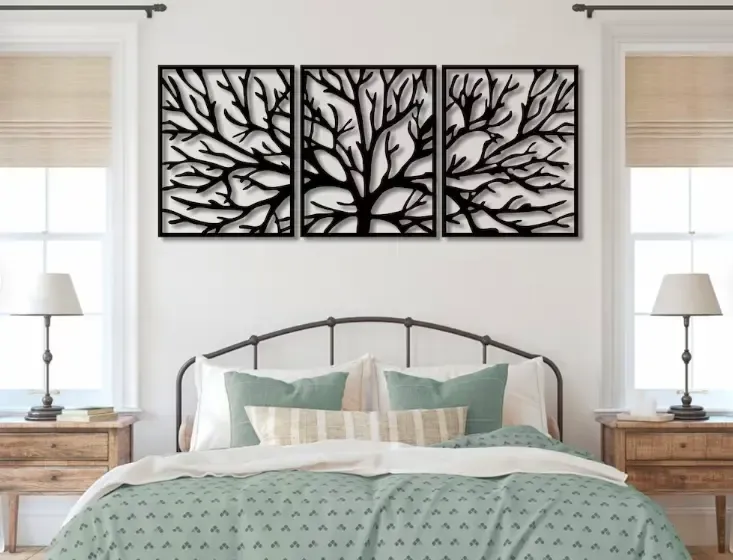 DRZEWO W RAMIE TRYPTYK 150 x 60 CM - obrazek 5