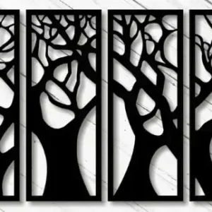 Drzewo w czterech częściach 100 x 60 cm