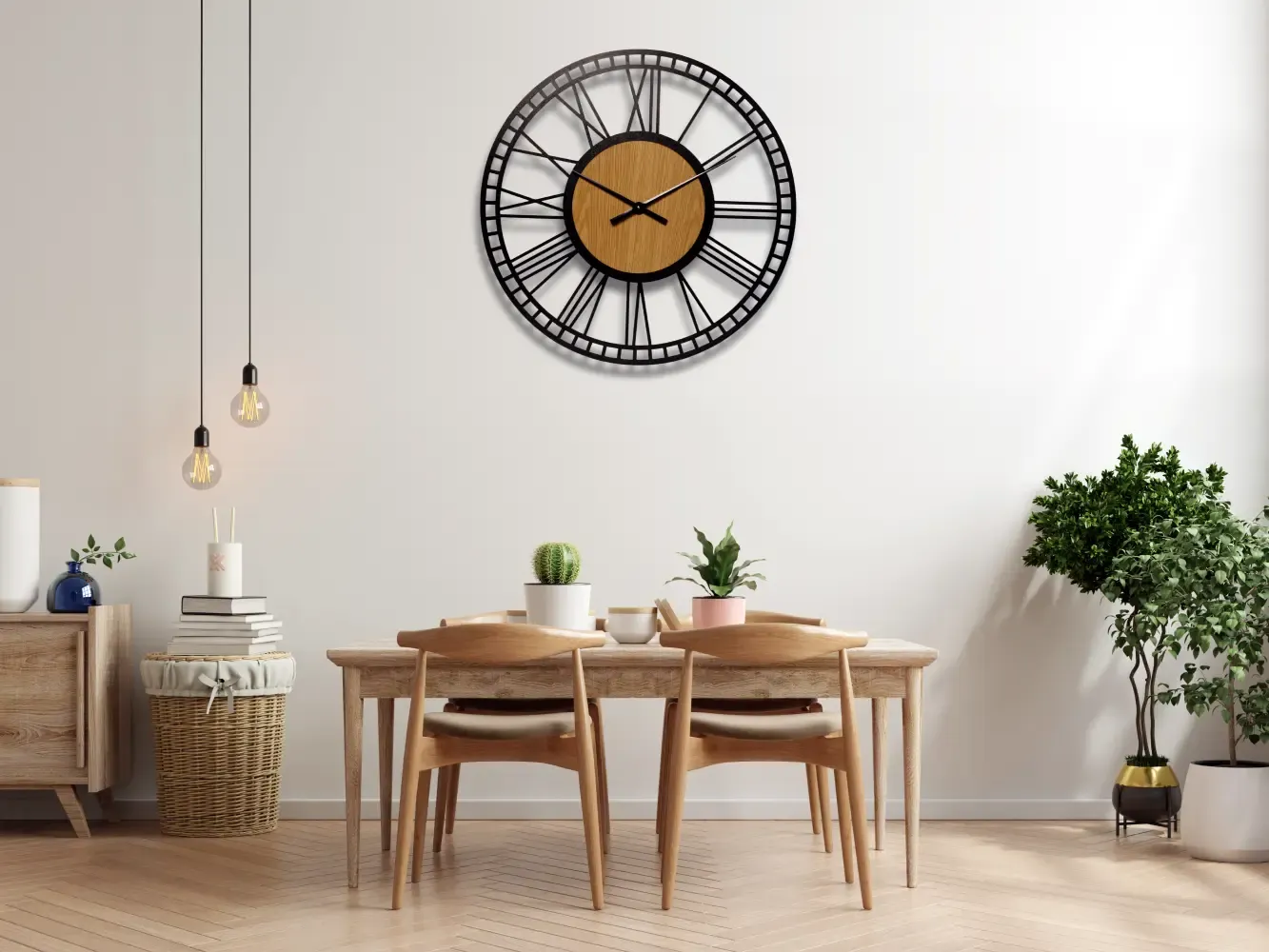 Zegar "RZYMSKI Z MINUTAMI" 70 cm - obrazek 9