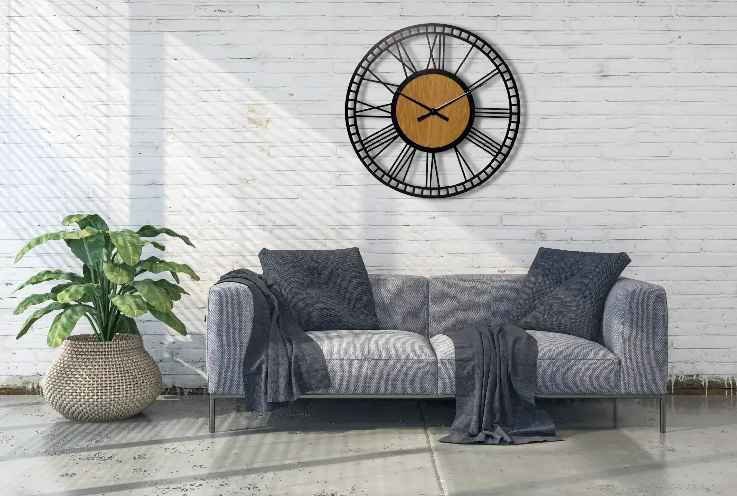 Zegar "RZYMSKI Z MINUTAMI" 70 cm - obrazek 10